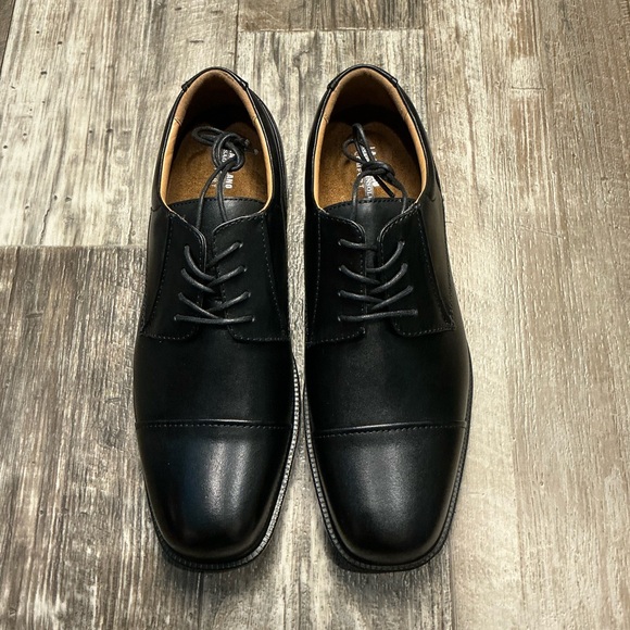 Elegant Black Men's Oxford Shoes Size 10W - Picture 1 of 11